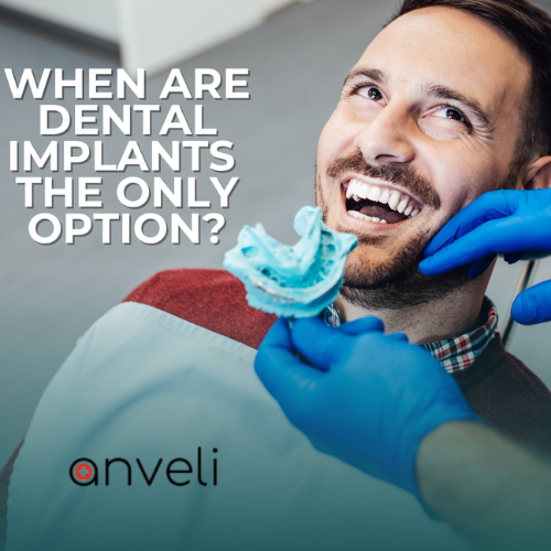 A man sitting in a dentist chair and smiling with the title of the article